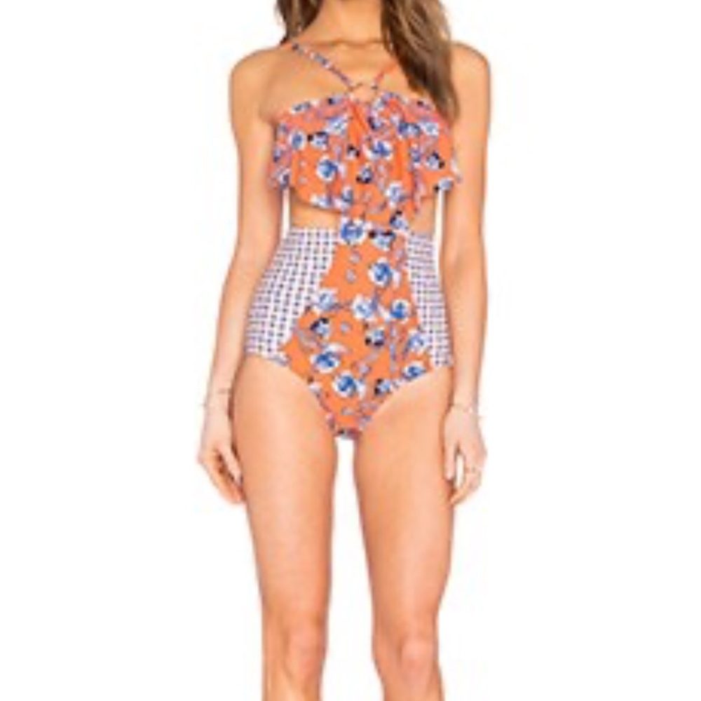 MINKPINK Floating In The Tropics one piece- size MEDIUM